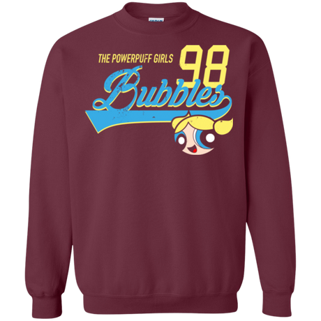 Sweatshirts Maroon / Small Bubbles Crewneck Sweatshirt