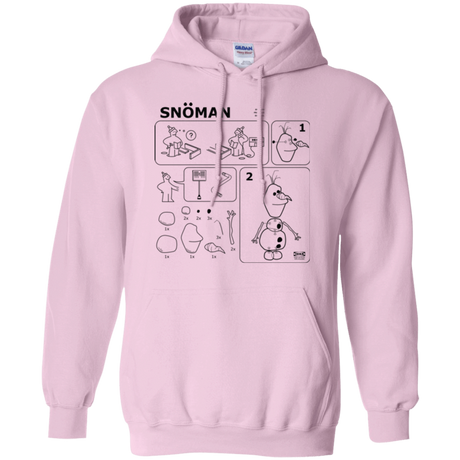 Sweatshirts Light Pink / Small Build a Snowman Pullover Hoodie