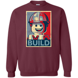Sweatshirts Maroon / Small Build Crewneck Sweatshirt
