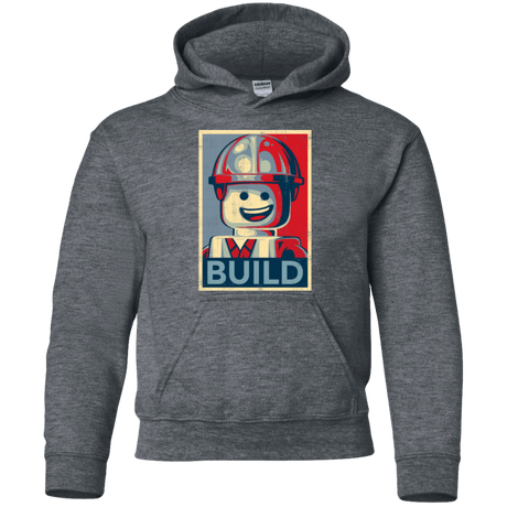Sweatshirts Dark Heather / YS Build Youth Hoodie