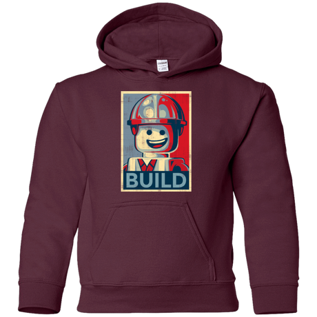 Sweatshirts Maroon / YS Build Youth Hoodie