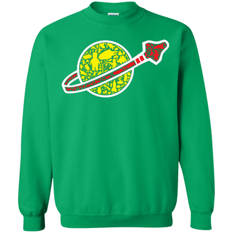 Sweatshirts Irish Green / Small Building in Space Crewneck Sweatshirt