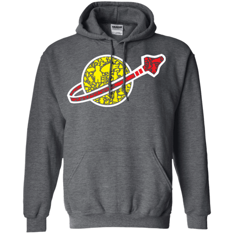 Sweatshirts Dark Heather / Small Building in Space Pullover Hoodie