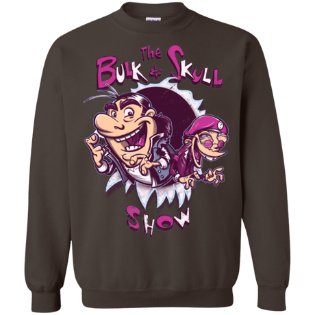 Sweatshirts Dark Chocolate / Small Bulk and Skull Show Crewneck Sweatshirt