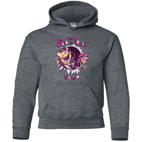 Sweatshirts Dark Heather / YS Bulk and Skull Show Youth Hoodie