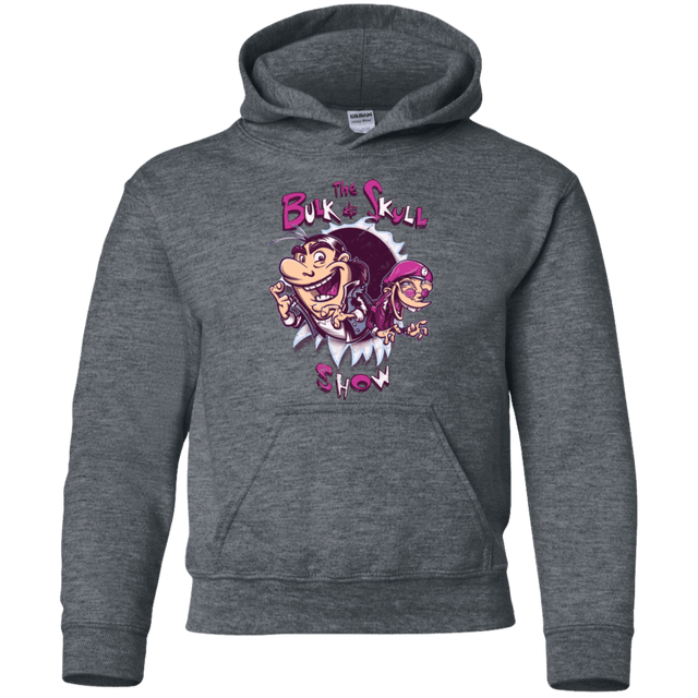 Sweatshirts Dark Heather / YS Bulk and Skull Show Youth Hoodie