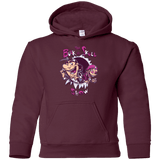 Sweatshirts Maroon / YS Bulk and Skull Show Youth Hoodie