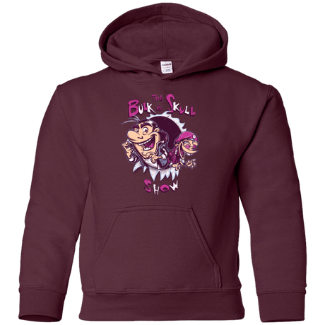 Sweatshirts Maroon / YS Bulk and Skull Show Youth Hoodie