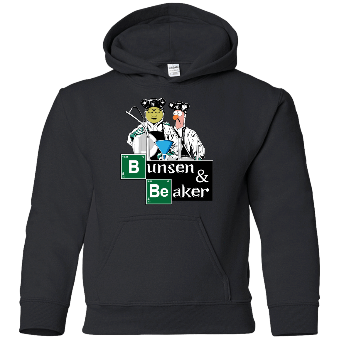 Sweatshirts Black / YS Bunsen & Beaker Youth Hoodie