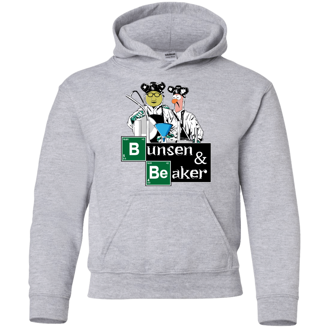Sweatshirts Sport Grey / YS Bunsen & Beaker Youth Hoodie