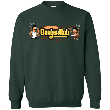 Sweatshirts Forest Green / Small Burger Bob Crewneck Sweatshirt