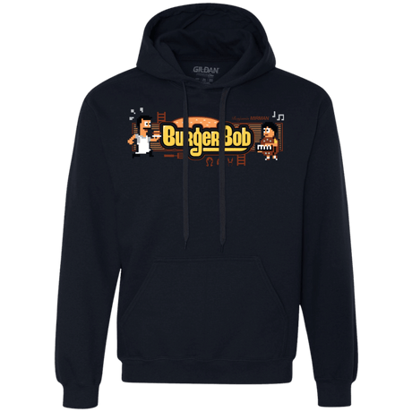 Sweatshirts Navy / Small Burger Bob Premium Fleece Hoodie