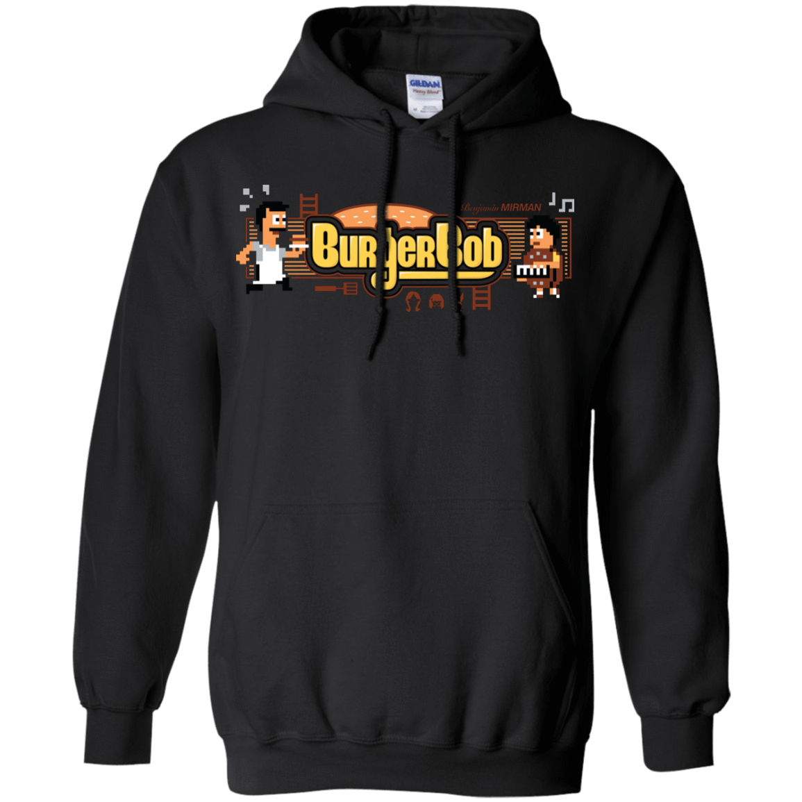 Sweatshirts Black / Small Burger Bob Pullover Hoodie