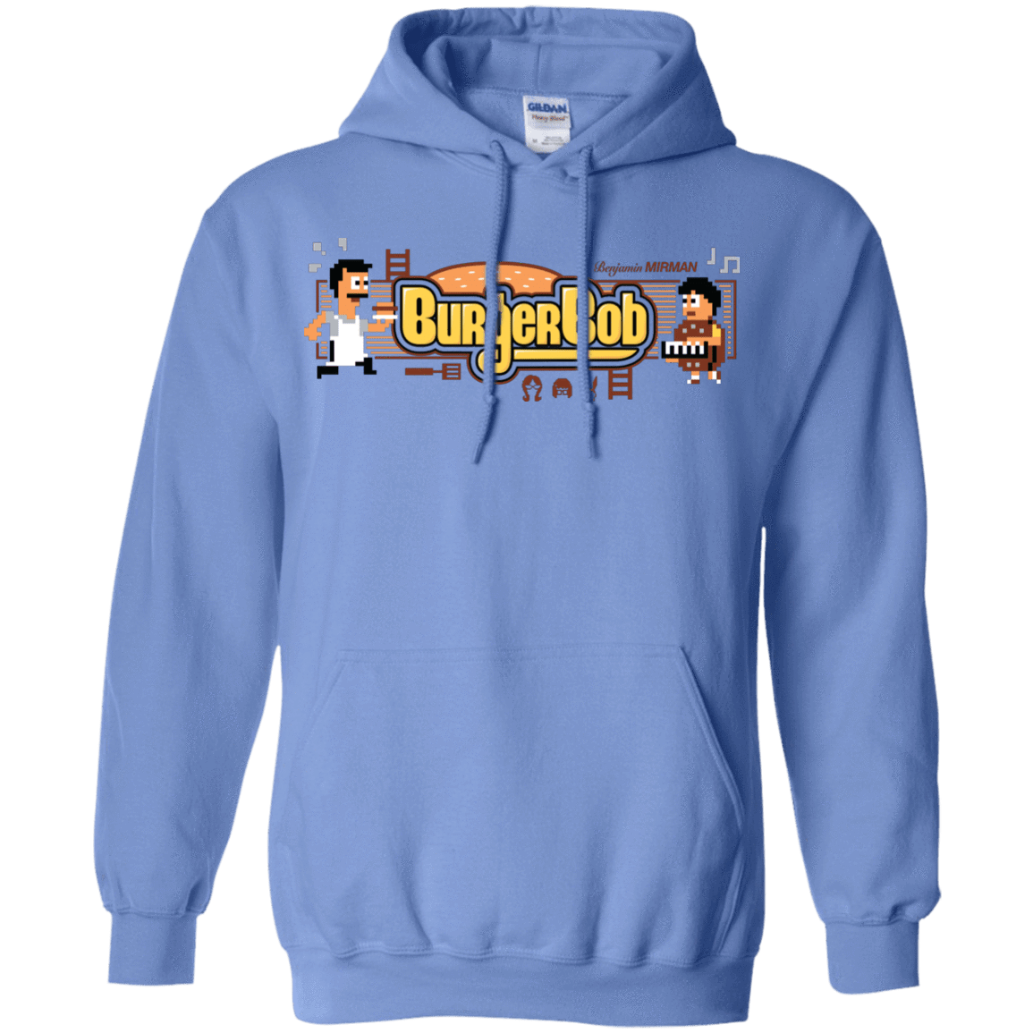 Sweatshirts Carolina Blue / Small Burger Bob Pullover Hoodie