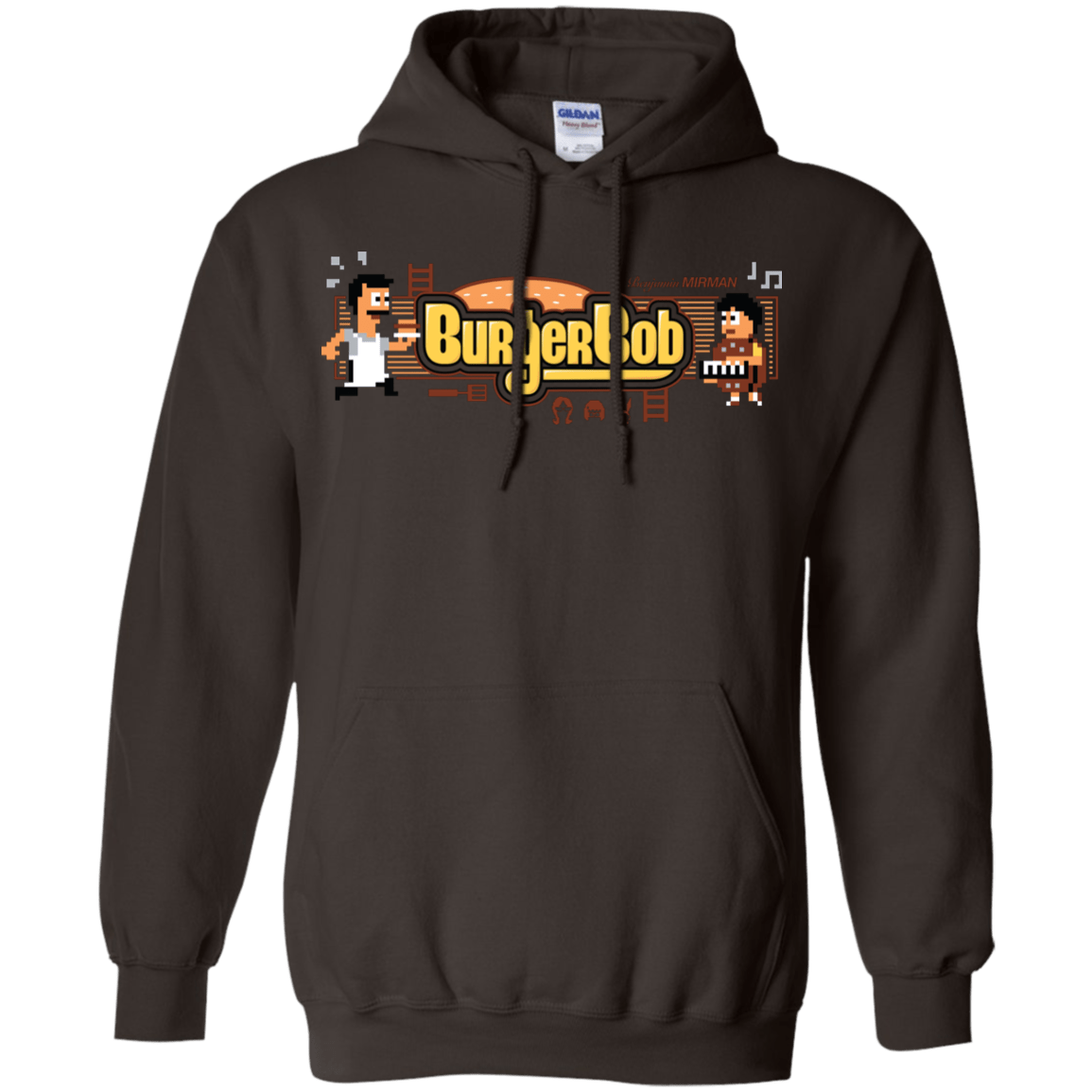 Sweatshirts Dark Chocolate / Small Burger Bob Pullover Hoodie