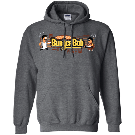 Sweatshirts Dark Heather / Small Burger Bob Pullover Hoodie