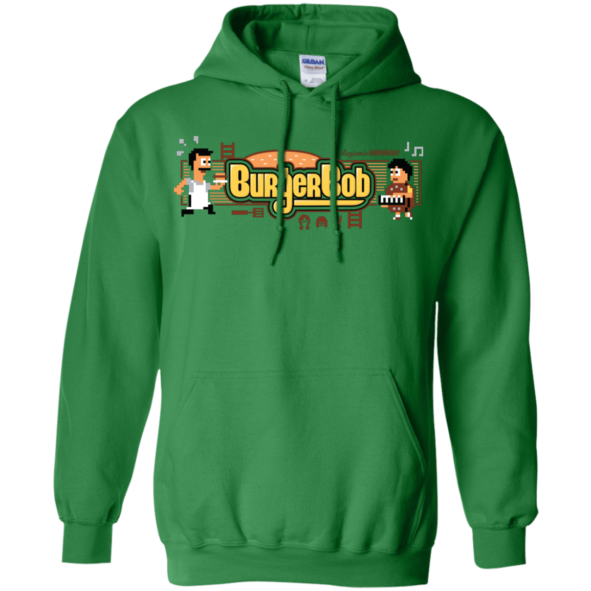 Sweatshirts Irish Green / Small Burger Bob Pullover Hoodie