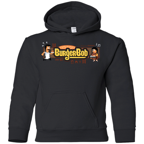 Sweatshirts Black / YS Burger Bob Youth Hoodie