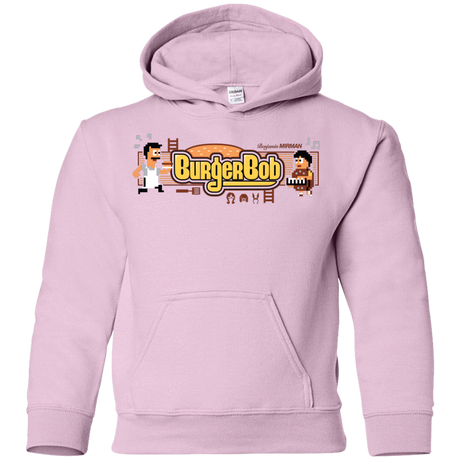 Sweatshirts Light Pink / YS Burger Bob Youth Hoodie