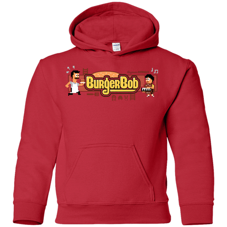 Sweatshirts Red / YS Burger Bob Youth Hoodie