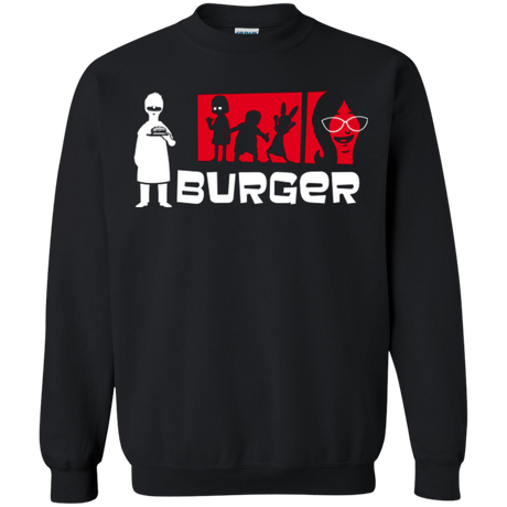 Sweatshirts Black / S Burger Crewneck Sweatshirt