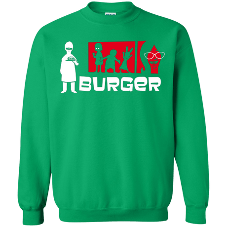 Sweatshirts Irish Green / S Burger Crewneck Sweatshirt