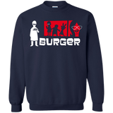 Sweatshirts Navy / S Burger Crewneck Sweatshirt