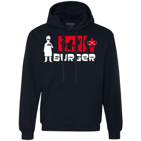 Sweatshirts Navy / S Burger Premium Fleece Hoodie