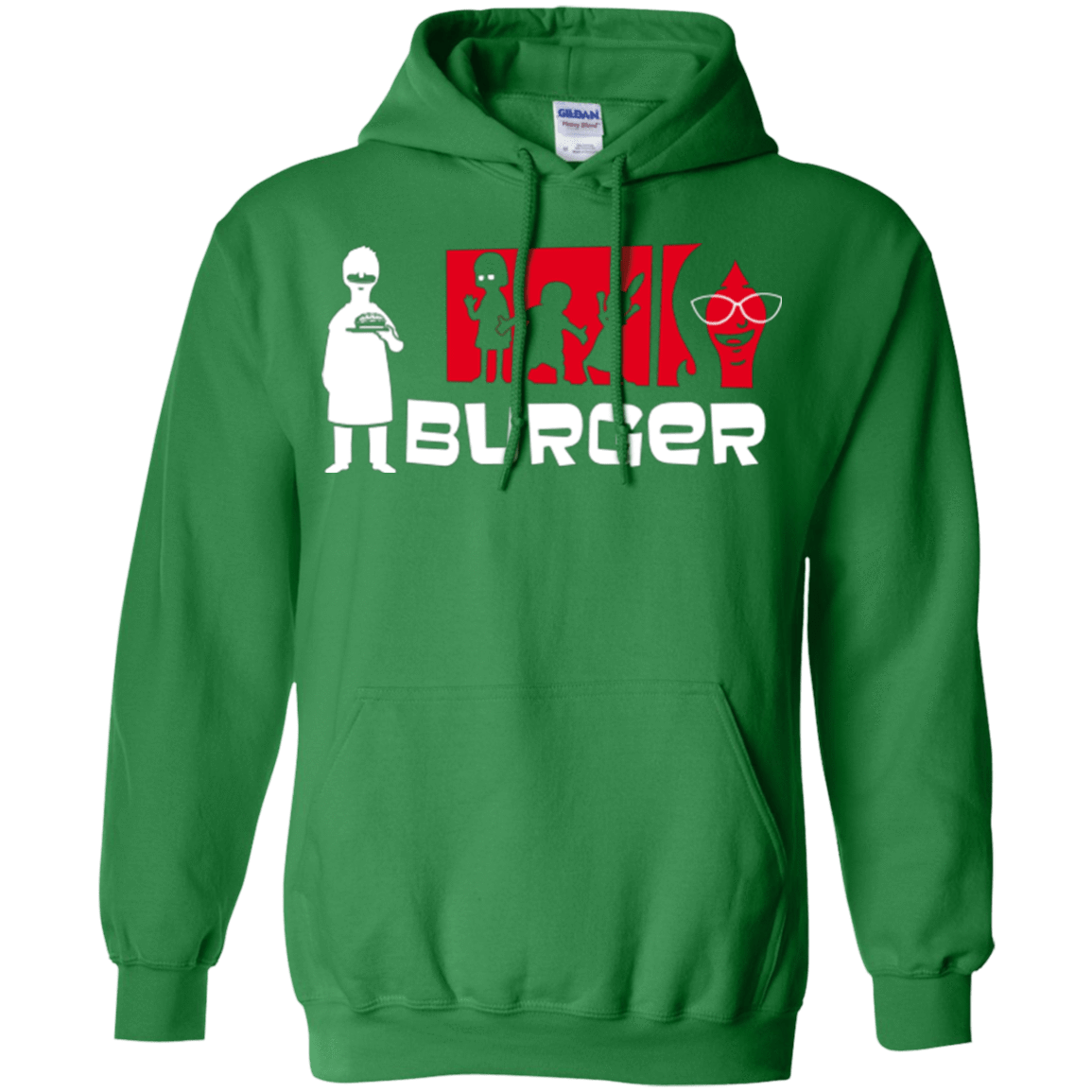 Sweatshirts Irish Green / S Burger Pullover Hoodie