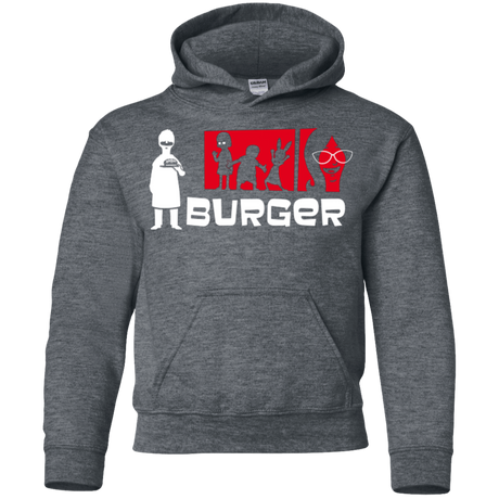 Sweatshirts Dark Heather / YS Burger Youth Hoodie