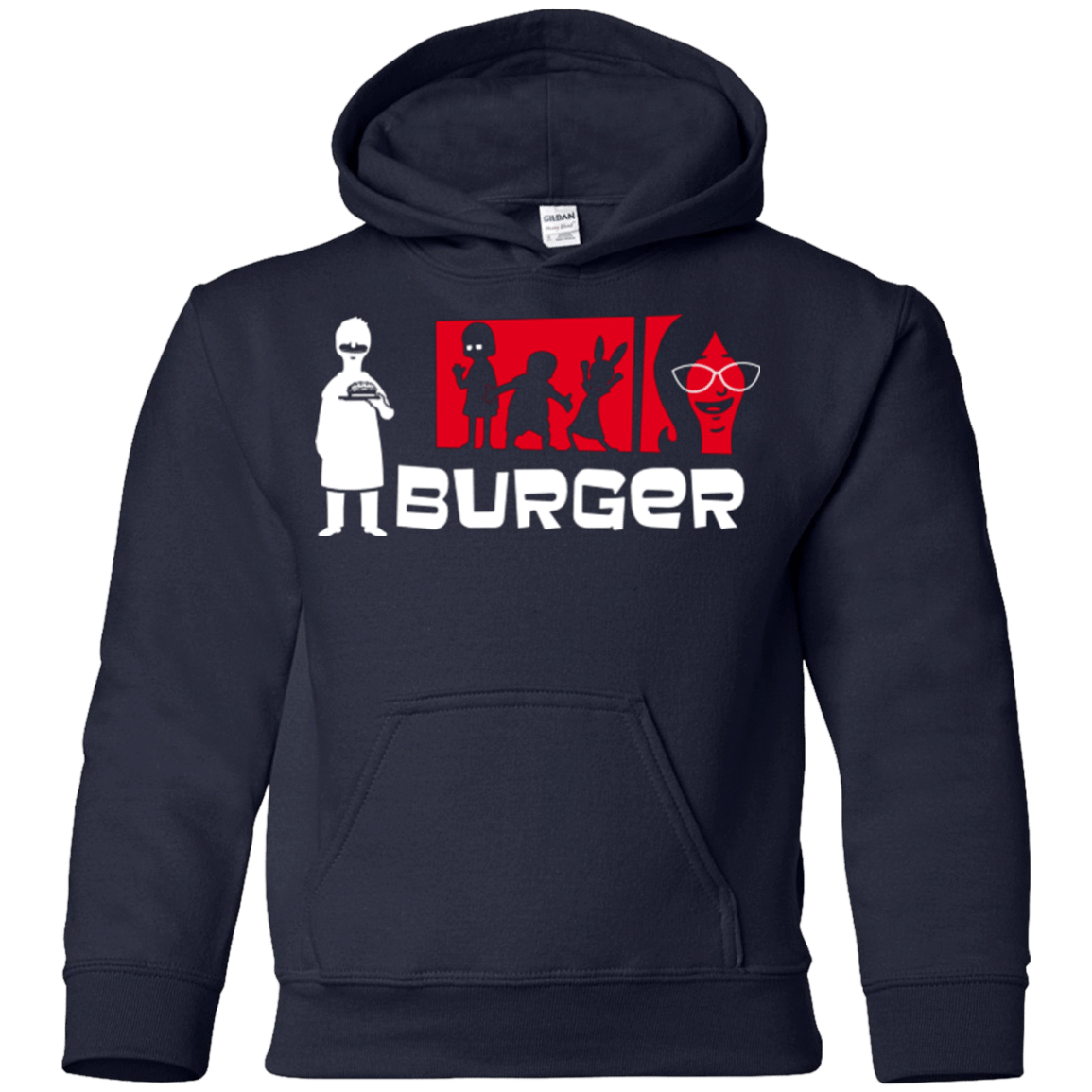 Sweatshirts Navy / YS Burger Youth Hoodie