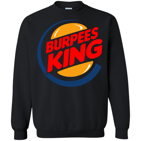 Sweatshirts Black / Small Burpees King Crewneck Sweatshirt