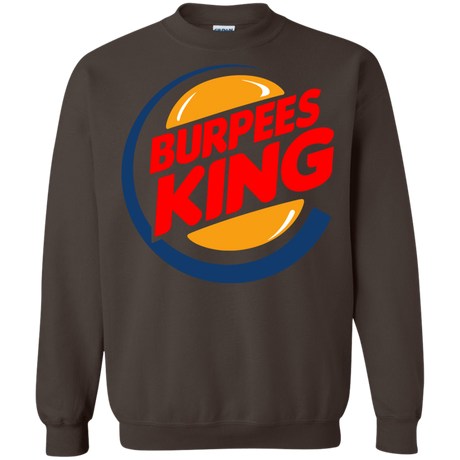 Sweatshirts Dark Chocolate / Small Burpees King Crewneck Sweatshirt