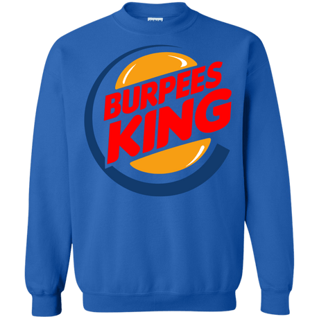 Sweatshirts Royal / Small Burpees King Crewneck Sweatshirt