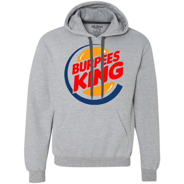 Sweatshirts Sport Grey / Small Burpees King Premium Fleece Hoodie
