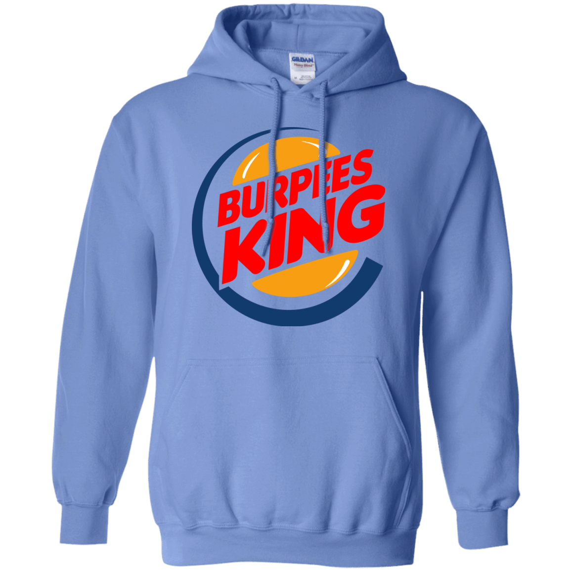 Sweatshirts Carolina Blue / Small Burpees King Pullover Hoodie