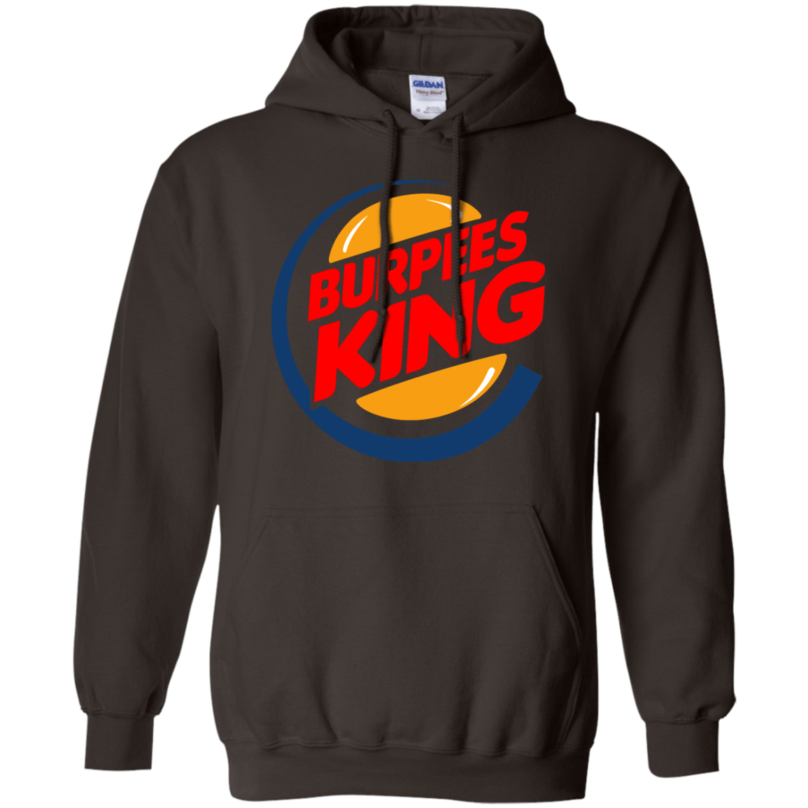 Sweatshirts Dark Chocolate / Small Burpees King Pullover Hoodie