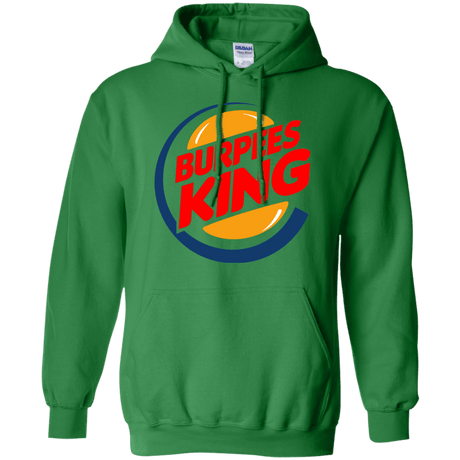 Sweatshirts Irish Green / Small Burpees King Pullover Hoodie