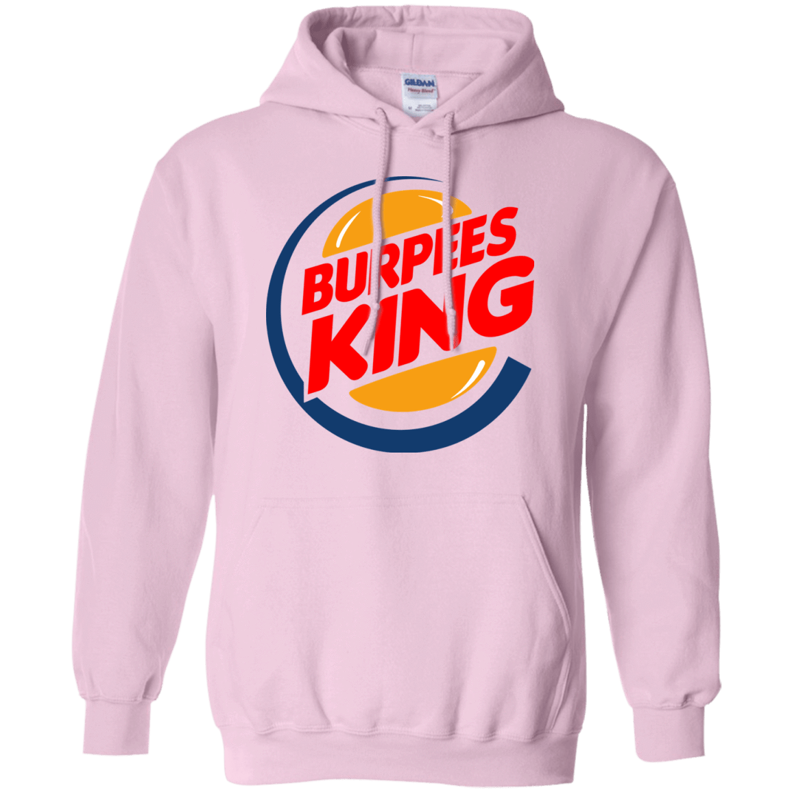 Sweatshirts Light Pink / Small Burpees King Pullover Hoodie