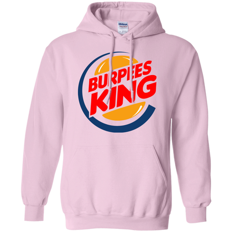 Sweatshirts Light Pink / Small Burpees King Pullover Hoodie