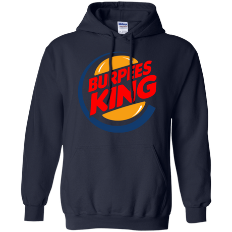 Sweatshirts Navy / Small Burpees King Pullover Hoodie