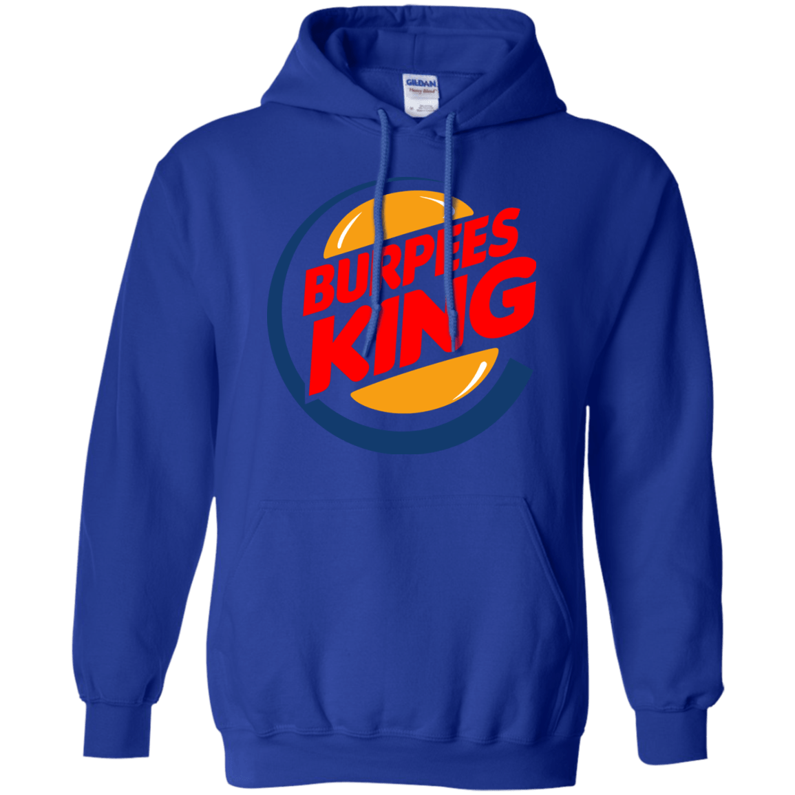 Sweatshirts Royal / Small Burpees King Pullover Hoodie