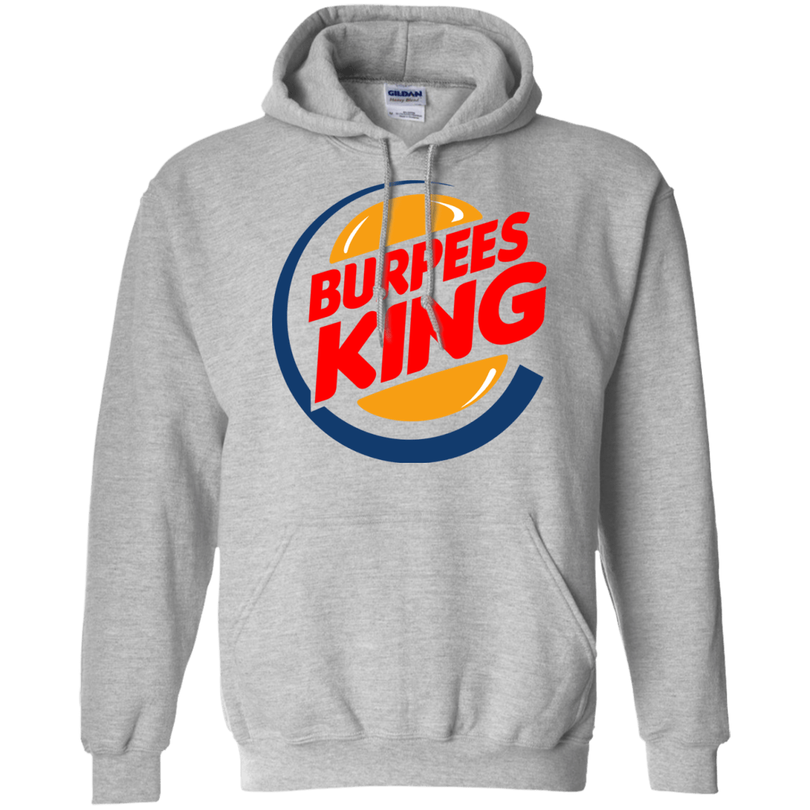 Sweatshirts Sport Grey / Small Burpees King Pullover Hoodie