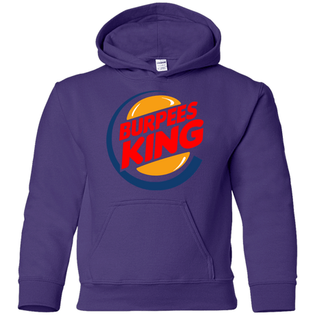Sweatshirts Purple / YS Burpees King Youth Hoodie