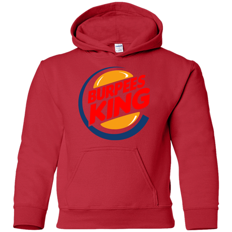 Sweatshirts Red / YS Burpees King Youth Hoodie