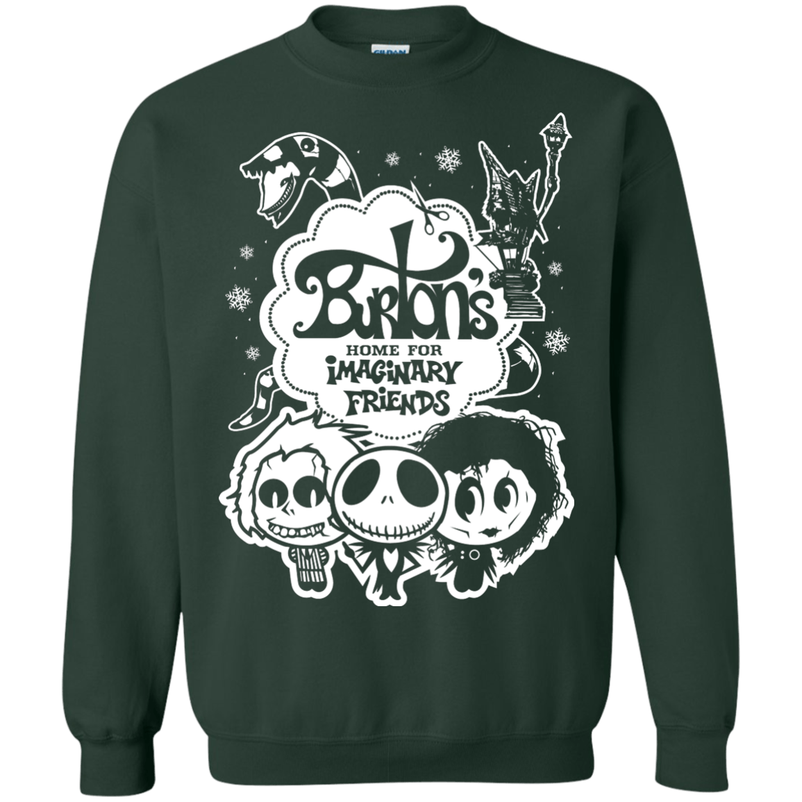 Sweatshirts Forest Green / Small Burtons Imaginary Friends Crewneck Sweatshirt