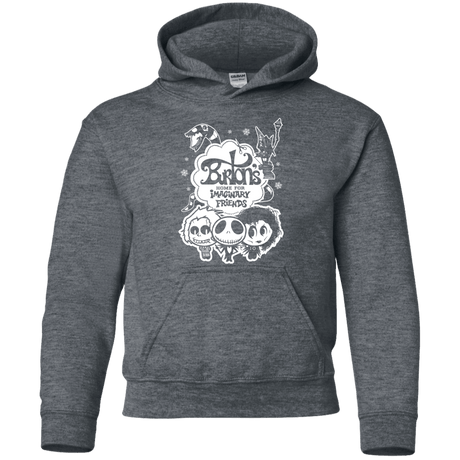 Sweatshirts Dark Heather / YS Burtons Imaginary Friends Youth Hoodie