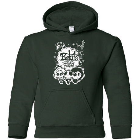 Sweatshirts Forest Green / YS Burtons Imaginary Friends Youth Hoodie