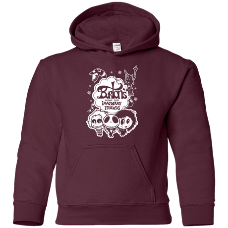 Sweatshirts Maroon / YS Burtons Imaginary Friends Youth Hoodie