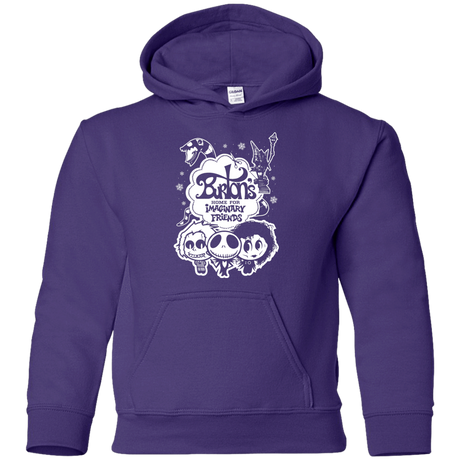 Sweatshirts Purple / YS Burtons Imaginary Friends Youth Hoodie